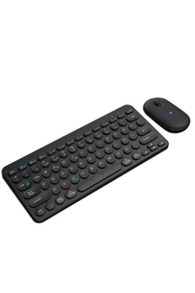 batcell MK-117 Bluetoothlu Kablosuz Klavye Mouse Seti Türkçe Q Klavye Sessiz