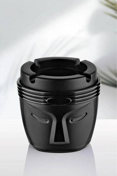 Flora 4-Piece King Unscented Ashtray, Unscented Smokeless Round Ashtray 4 Pieces
