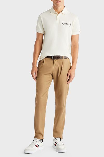 Tommy Hilfiger Organic Cotton Regular Fit Polo Neck T Shirt Men's POLO NECK T SHIRT MW0MW33582 AEF