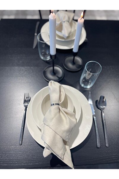 LUFA HOME مجموعة من 4 مناديل بنمط القرع