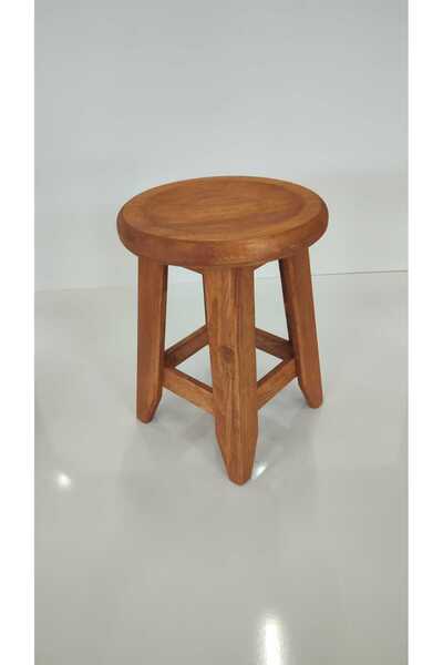 GÜLEN MOBİLYA Gülen Mobilya Ahşap Çam Ağacı 2'li Tabure