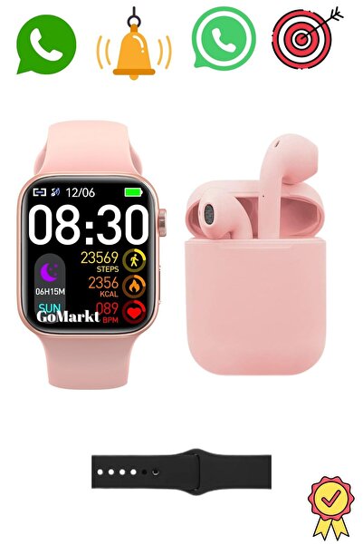 GoMarkt T900 Pro Max Smart Watch 9 Series 2.02 Ekran ve Inpods Bluetooth Kula...