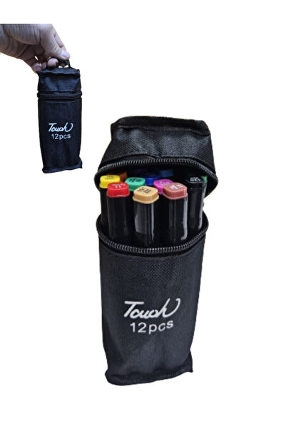 ALLStore TOUCH 12Adet Çift Taraflı Marker Kalem DOUBLE 12 Lİ