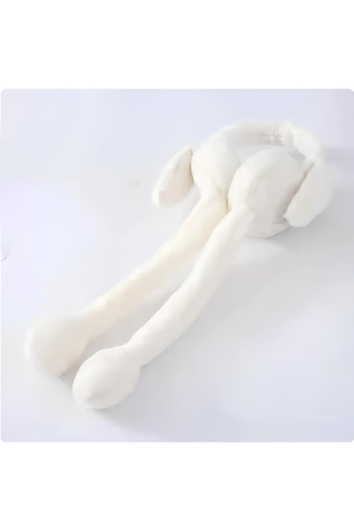 FATELLA Plush Headphones with Movable Rabbit Ears with Playful Ears