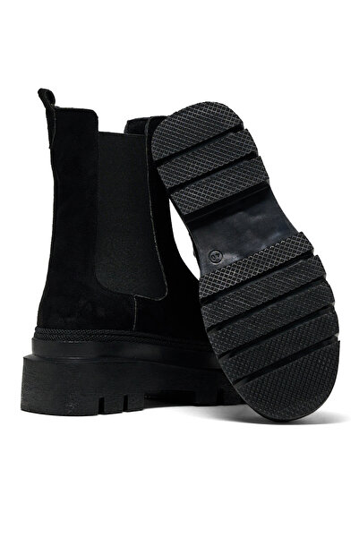 Tonny Black Dámské černé semišové boty pohodlného střihu