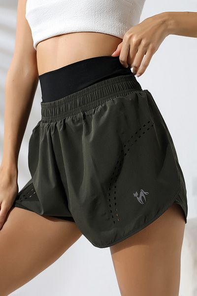 winmoda Colanți Pantaloni scurți Colanți interioare cu model cu laser Cu buzunar / Corset pentru femei în talie Cu colanți Pantaloni scurti Atlet