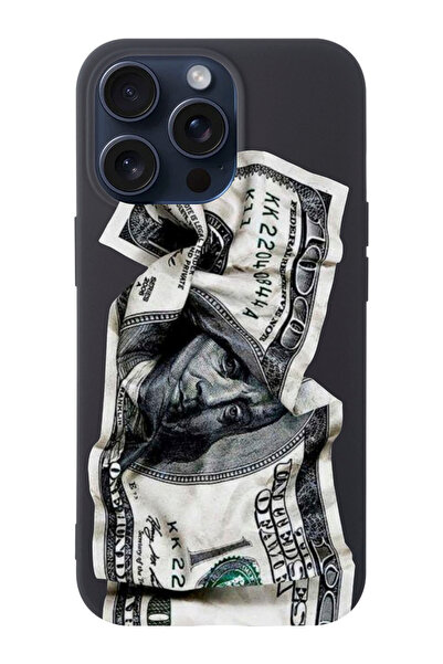 shoptocase Iphone 15 PRO Uyumlu American Dollars Desenli Lansman Telefon Kılıfı