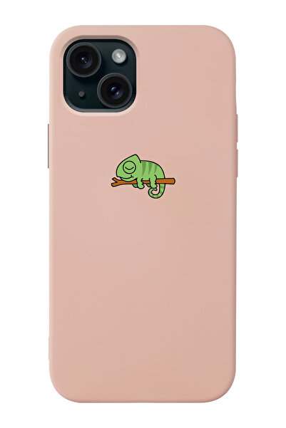 shoptocase Iphone 15 Uyumlu Bukalemun Desenli Lansman Telefon Kılıfı