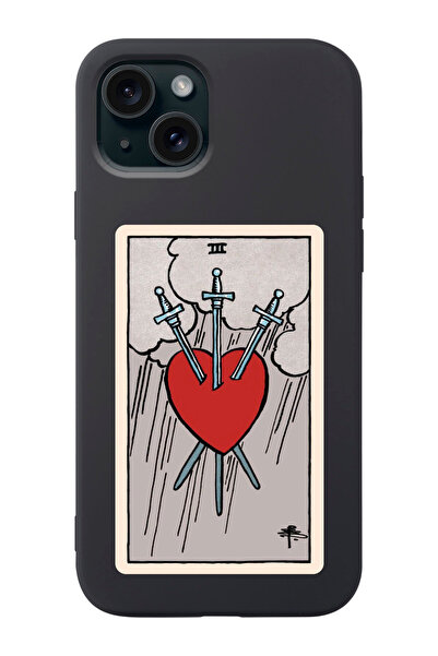 shoptocase Iphone 15 Uyumlu The Heart Tarot Desenli Lansman Telefon Kılıfı