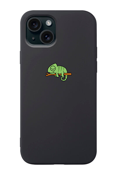 shoptocase Iphone 15 Uyumlu Bukalemun Desenli Lansman Telefon Kılıfı