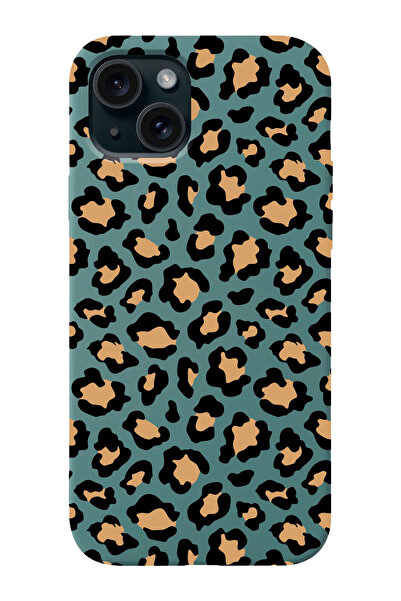 shoptocase Iphone 15 Uyumlu Leopar Desenli Lansman Telefon Kılıfı