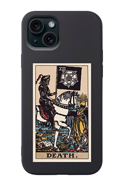 shoptocase Iphone 15 Uyumlu The Death Tarot Desenli Lansman Telefon Kılıfı