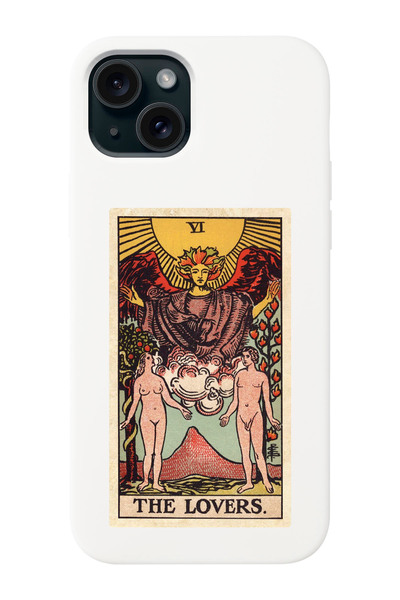 shoptocase iPhone 15 Plus Compatible the Lovers Tarot Patterned Launch Phone ...