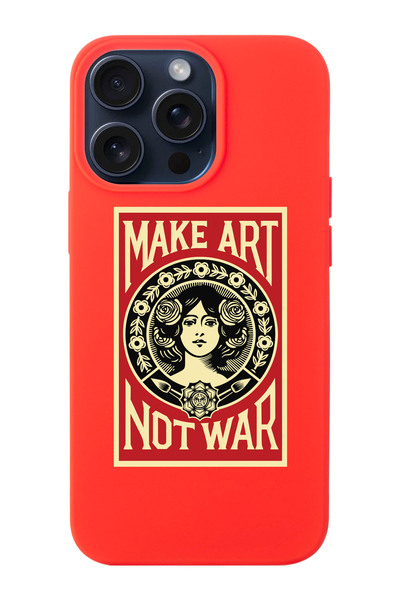 shoptocase Iphone 15 PRO Uyumlu Make Art Desenli Lansman Telefon Kılıfı