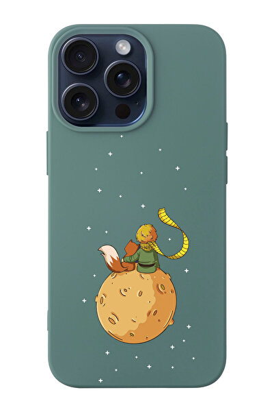 shoptocase Iphone 15 PRO MAX Uyumlu Küçük Prens ve uzay Desenli Lansman Telef...