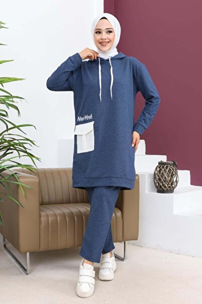 Hifa Giyim Αθλητικό Σετ με τσέπες Indigo Tunic Γυναικείο Αθλητικό Σετ Indigenous Sports Woman