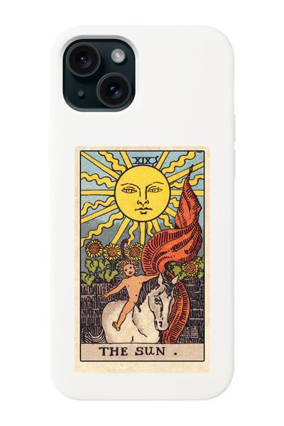 shoptocase Iphone 15 Uyumlu The Sun Tarot Desenli Lansman Telefon Kılıfı