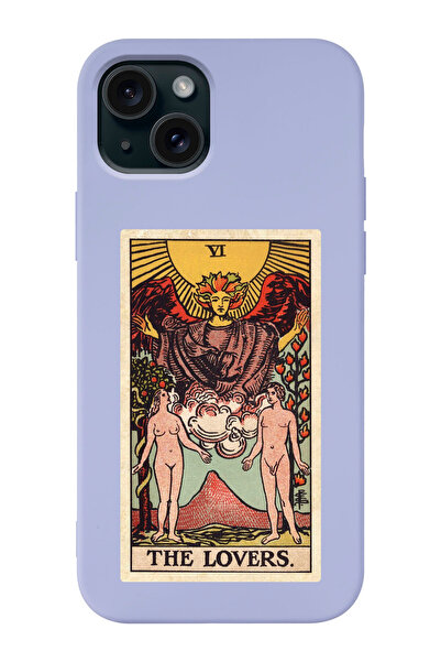 shoptocase Iphone 15 Uyumlu The Lovers Tarot Desenli Lansman Telefon Kılıfı