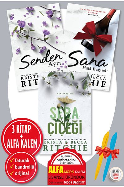 MARTI YAYINCILIK Krista & Becca Ritchie 3 BOOKS SET Separate from You + Still Dependent to You + Greenhouse Flower + Pen - Seagull Bow