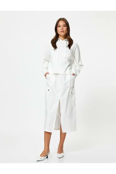 Koton Women's Clothing Sweater 4wak90021ht Ecru
