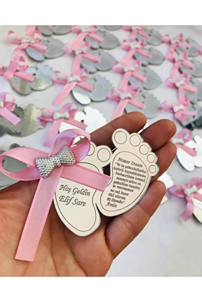 zeyalazer Pleksi Ayak Magnet Yenidoğan Bebek, Doğum Günü Magnet (15 ADET)