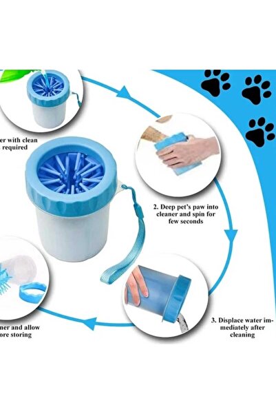 Dalian Home Köpek & Kedi Pati Ayak Yıkama Kovası Silikon Jel Fırçalı Pati Temizleme Bardak ptykm