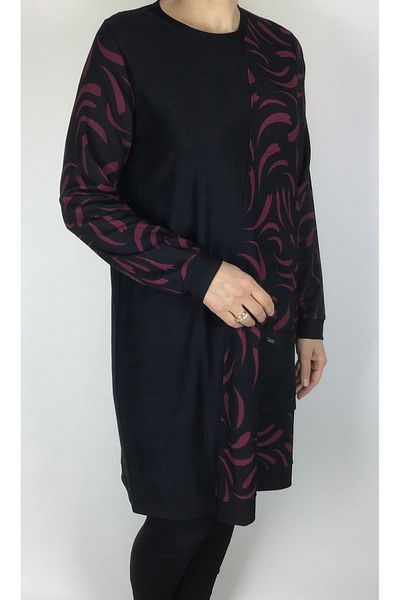 ECE GİYİM Seasonal Tunic with Single Pocket and Belted Sleeves - Karin Fabric