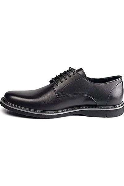 KOMCERO 7416 Pantofi casual pentru bărbați din piele naturală moale bleumarin și negru