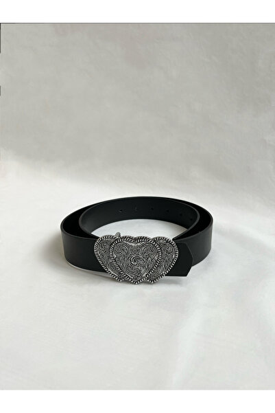 Genel Markalar Kalp Model Silver Kadın Kemer