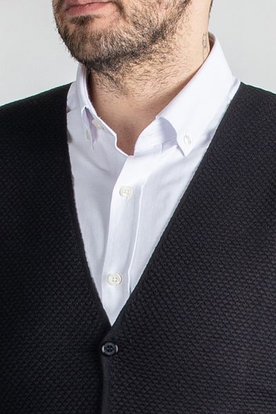 Sarar Interview Wraps Black Knitwear Vest