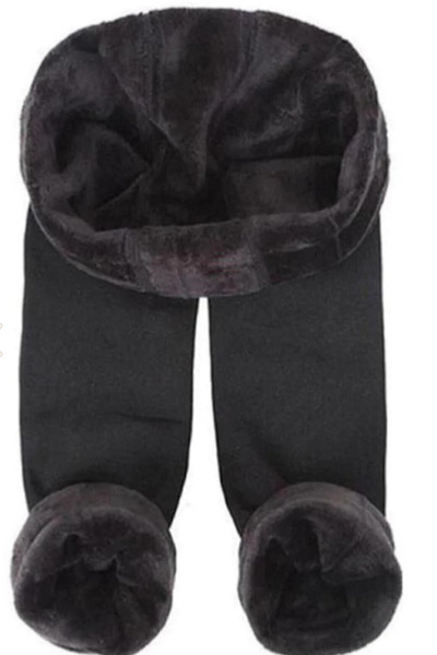 FF FİT FORM GİYİM Χοντρό χειμωνιάτικο βελούδινο θερμικό κολάν διπλής ραφής