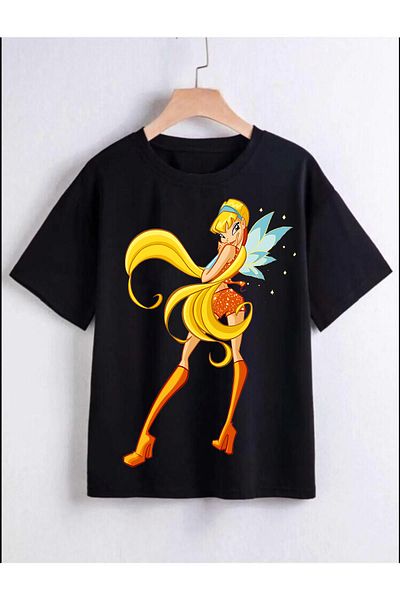 Pisa Art tricou pentru copii cu imprimeu winxclub stella bloom flora
