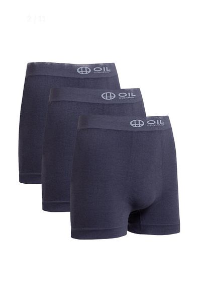 OIL COMPANY Θερμικό Navy Blue 3-PACK Boxer Seamless III. Επίπεδο