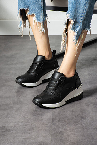 Ayax Crne (s bijelim đonom) čipkaste visoke potpetice za svakodnevno nošenje,...