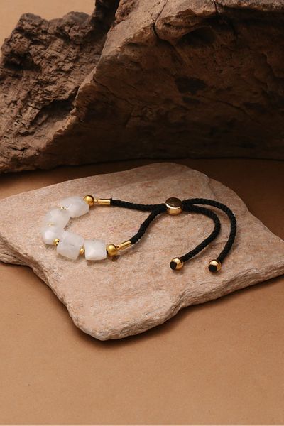Dünya Doğal Taş Moon Stone Bracelet