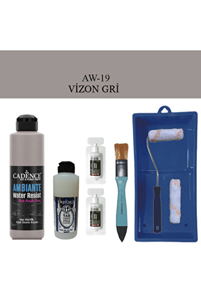 Cadence Boya Fayans Tezgah B-Ambiente Islak Zemin Aw-19 VizonGri 250Ml Katali...