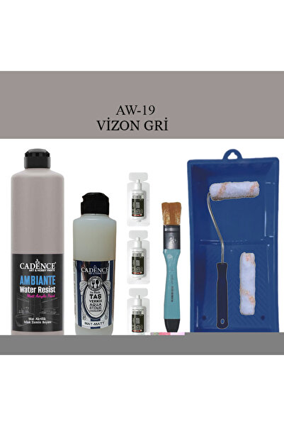 Cadence Boya Fayans Tezgah B-Ambiente Islak Zemin Aw-19 VizonGri 500Ml Katali...