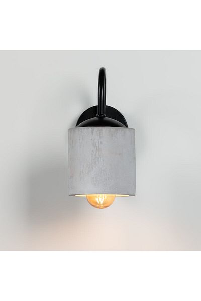 womodesign Gray-Black Cylinder Wall Sconce