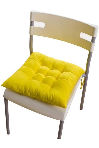 Çınar Reklam & Dış Ticaret Chair Cushion 1 Piece Yellow
