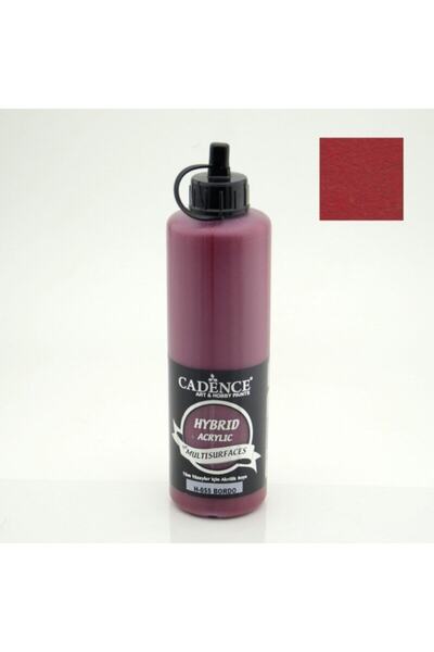 Cadence Boya Hybrıd Akrilik Multısurfaces Bordo 500 Ml