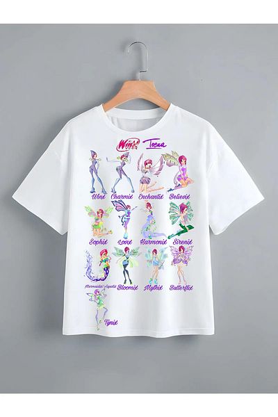 Pisa Art Детска тениска с щампа на Winx Club Tecna Muisa