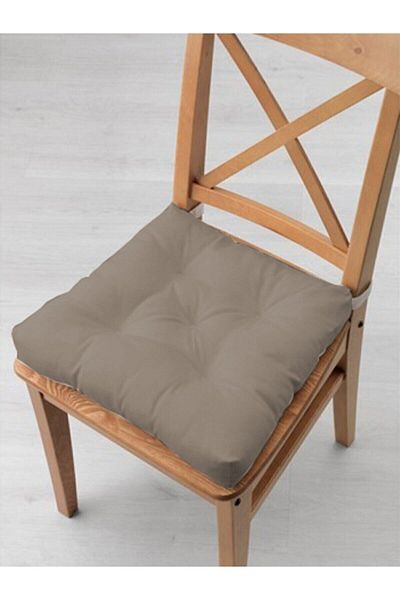 Çınar Reklam & Dış Ticaret Beige 4-Piece Combination Fluffy Square Chair Cushion 40 X 40 Cm