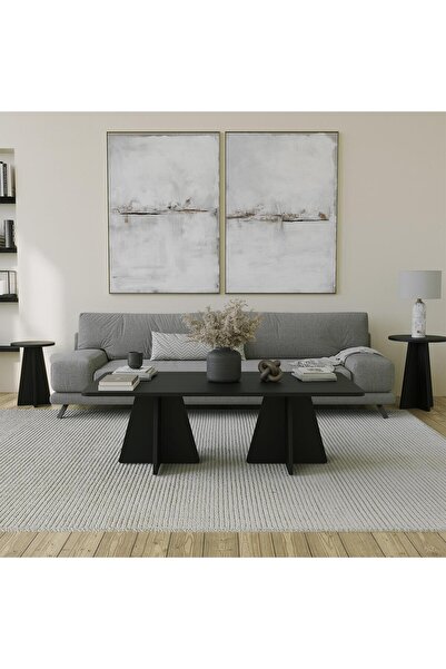 NEOstill - Dikdörtgen Mushroom Orta Sehpa / Siyah