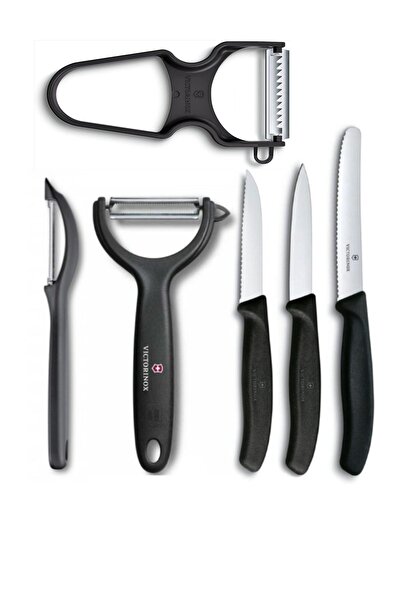Victorinox Siyah Soyacak Seti 6 Parça