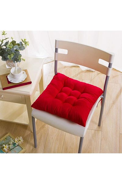Çınar Reklam & Dış Ticaret Chair Cushion 1 Piece Red