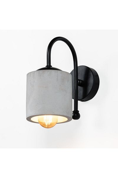 womodesign Gray-Black Cylinder Wall Sconce