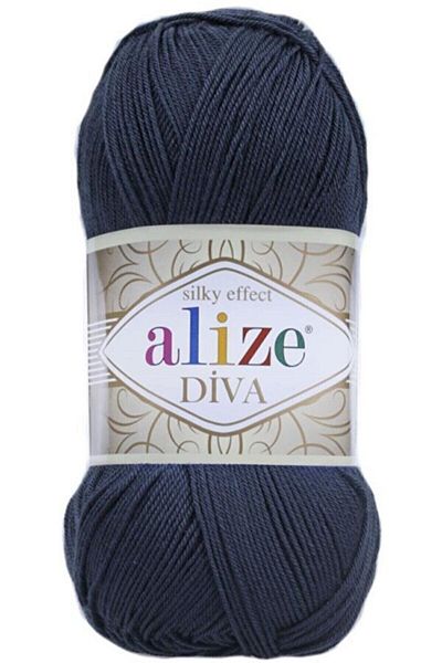 Alize 5 τεμάχια Diva Mercerized String Καλοκαιρινό μπικίνι μπουστάκι Μπλούζα πλεκτό νήμα Navy Blue 361
