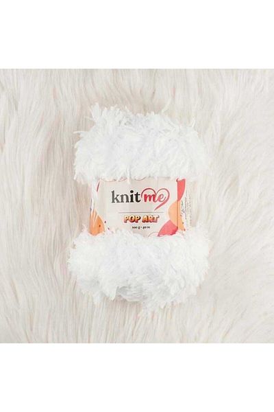 knitme 5 τεμάχια Pop Art Πλεκτό Χέρι Σχοινί 953 Χιόνι Λευκό