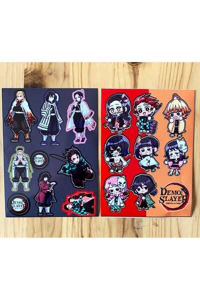 icase مجموعة ملصقات ملصقات أنيمي تانجيرو نيزوكو رينجوكو أوباناي توميوكا جييو جيومي مكونة من قطعتين