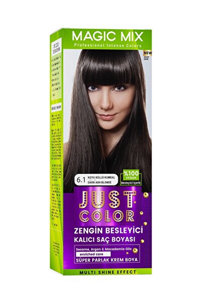 PROCSIN Magic Mix Color Kıt Parlak Ve Canlı 6.1 Koyu Küllü Kumral Kalıcı Saç Boyası